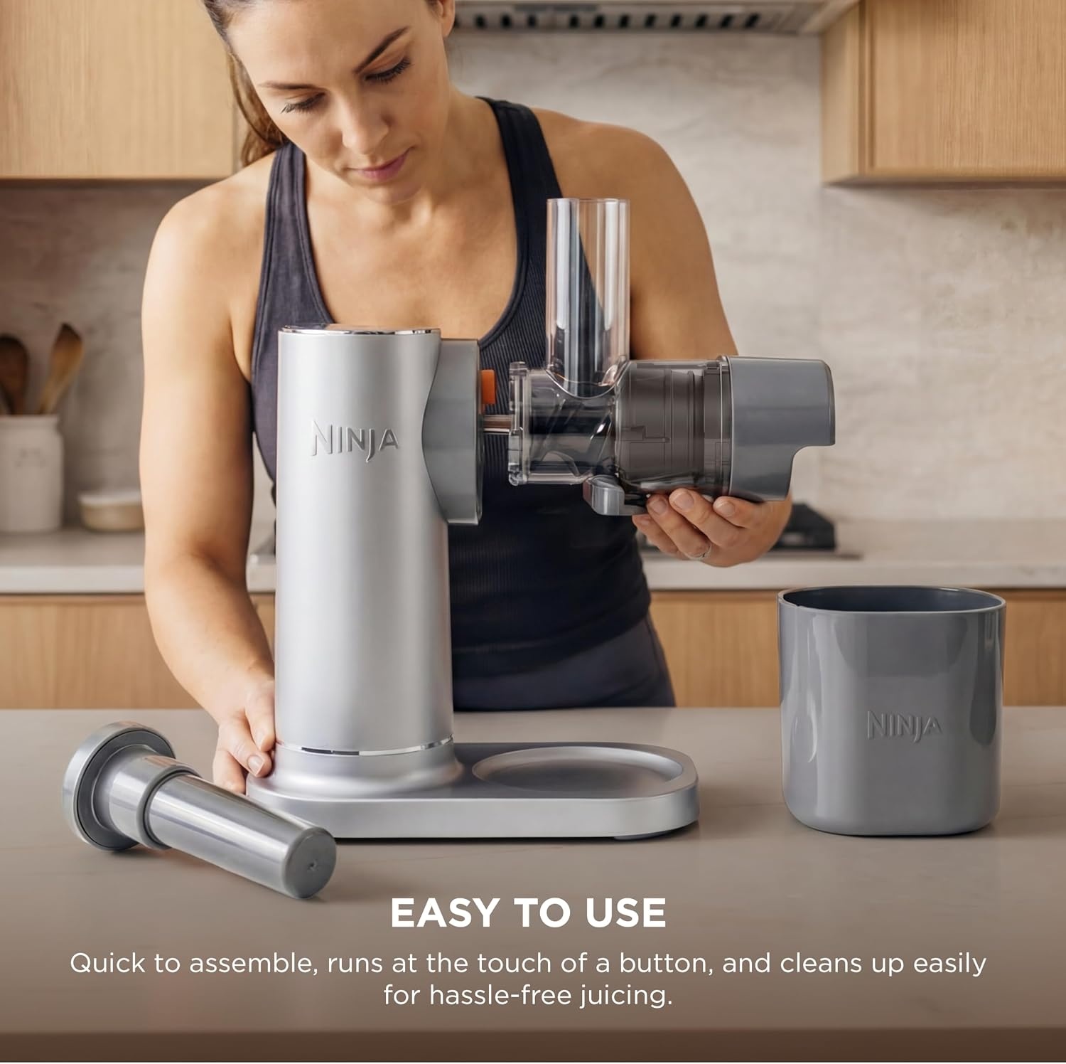 image:imageNinja NeverClog 3in1 Juicer Slicer amp Shredder 32oz Vessel JC152Gray