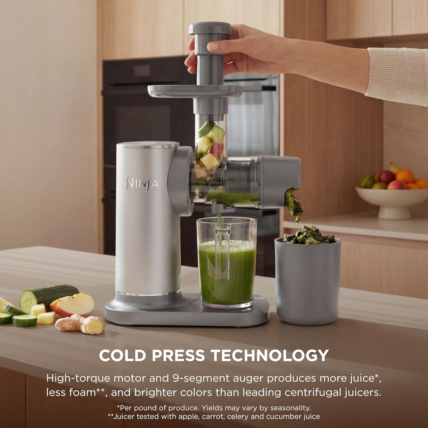 image:imageNinja NeverClog 3in1 Juicer Slicer amp Shredder 32oz Vessel JC152Gray