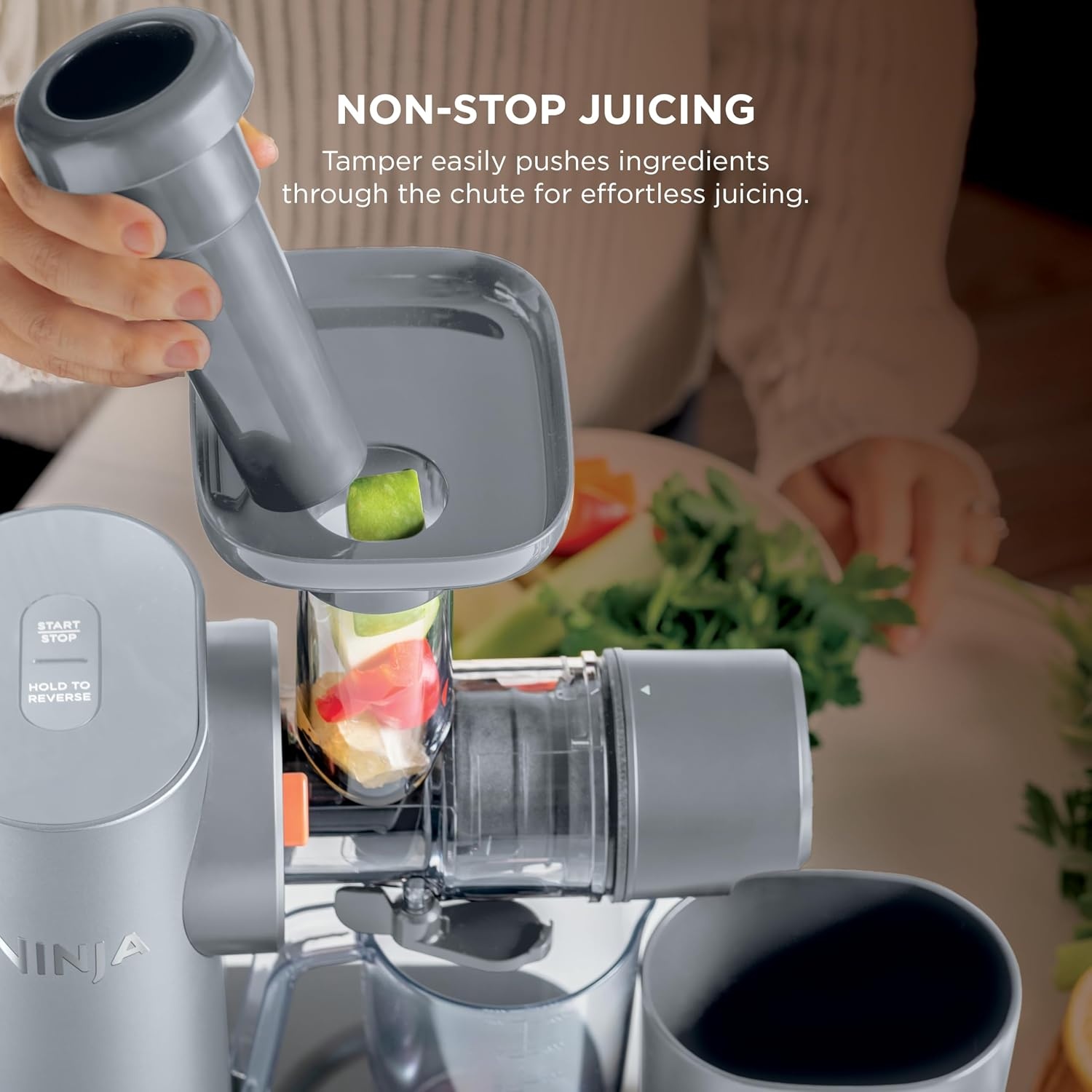 image:imageNinja NeverClog 3in1 Juicer Slicer amp Shredder 32oz Vessel JC152Gray