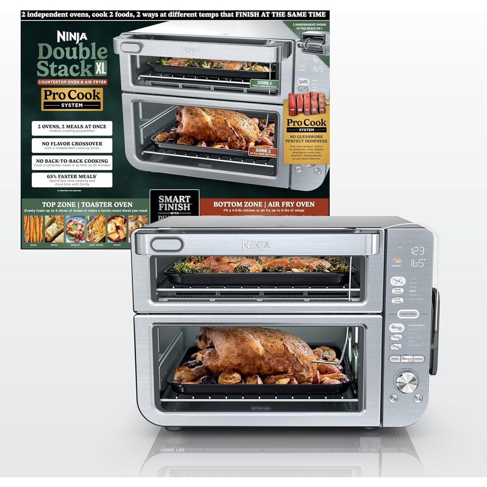image:imageNinja Double Oven Pro Smart XL 12in1 Thermometer Silver DCT87112in1 Prestige