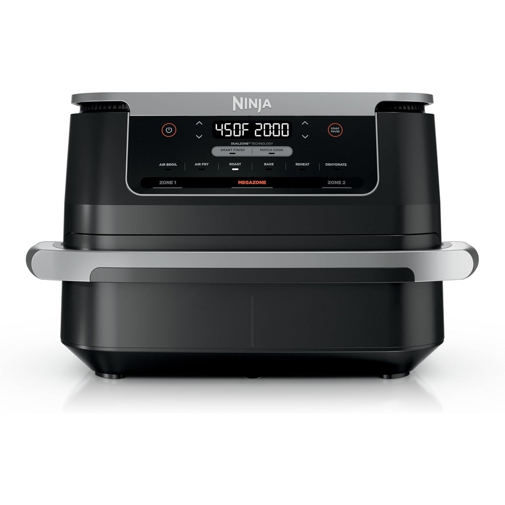 image:imageNinja DualZone Air Fryer 8 Qt 6in1 Grey DZ8017QT MegaZone