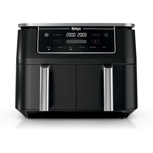 Ninja DualZone Air Fryer, 8 Qt, 6-in-1, Grey, DZ801(10-QT & DualZone (Black))