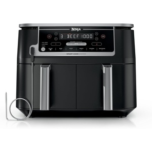 Ninja DualZone Air Fryer, 8 Qt, 6-in-1, Grey, DZ801(10-QT & DualZone w/ probe)