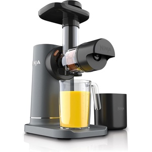 Ninja NeverClog 3-in-1 Juicer, Slicer & Shredder, 32oz Vessel, JC152(Charcoal)