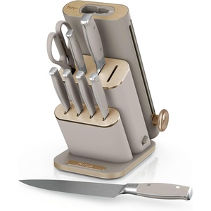 Ninja® NeverDull® 10-Pc German Steel Knife Set, Cyberspace, NK32010BL1(Stone)