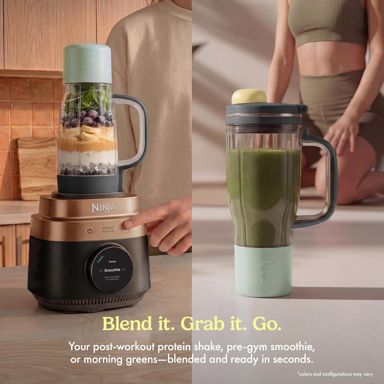 image:imageNinja CrushBOSS 2in1 Blender amp Tumbler 1850PW Onyx LB301BKMidnight Blue