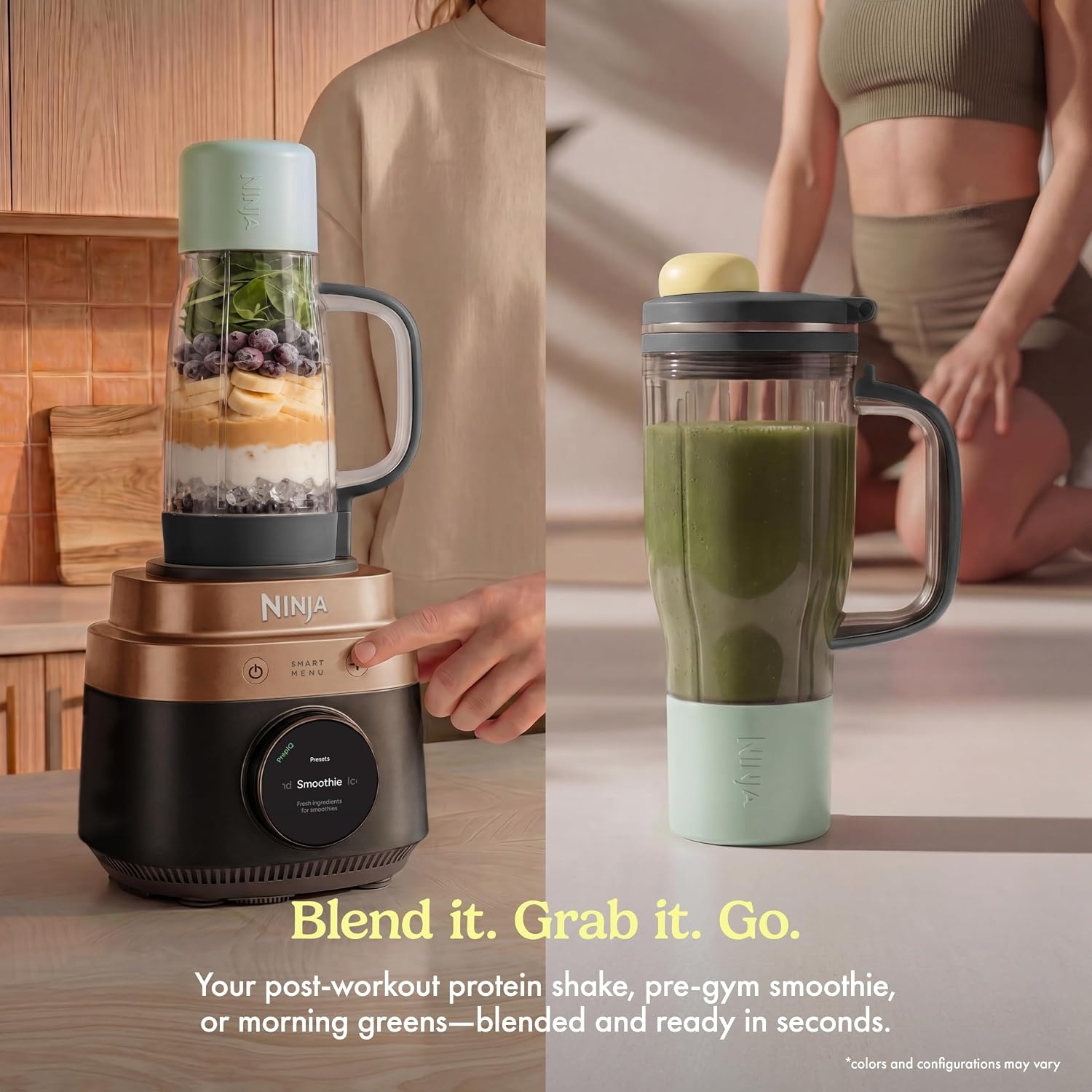 image:imageNinja CrushBOSS 2in1 Blender amp Tumbler 1850PW Onyx LB301BKMocha