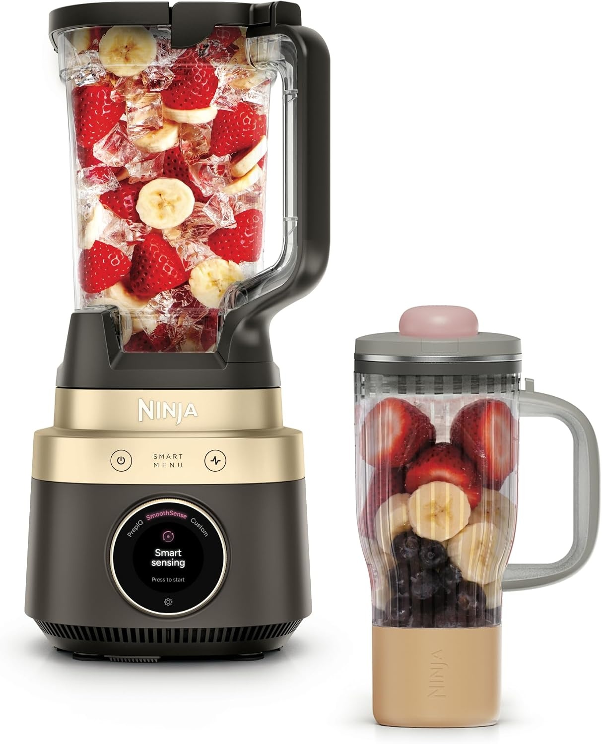 image:imageNinja CrushBOSS 2in1 Blender amp Tumbler 1850PW Onyx LB301BKMocha