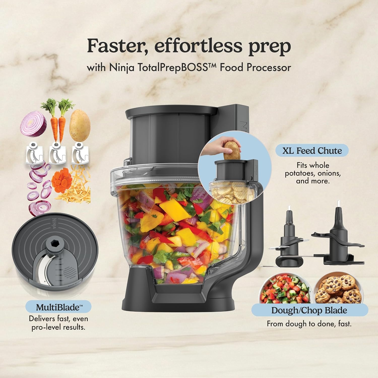 image:imageNinja CrushBOSS 2in1 Blender amp Tumbler 1850PW Onyx LB301BKOnyx