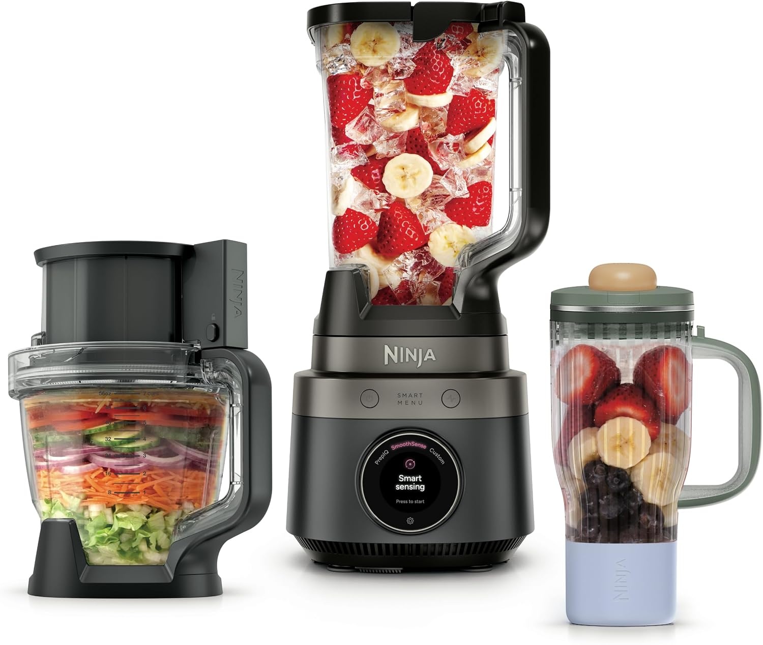 image:imageNinja CrushBOSS 2in1 Blender amp Tumbler 1850PW Onyx LB301BKOnyx