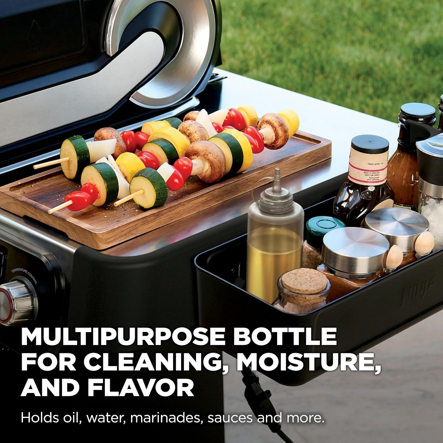 image:imageNinja FlexFlame Griddle Spatula Stainless Steel NonSlip HandleSquirt Bottles 2 pack