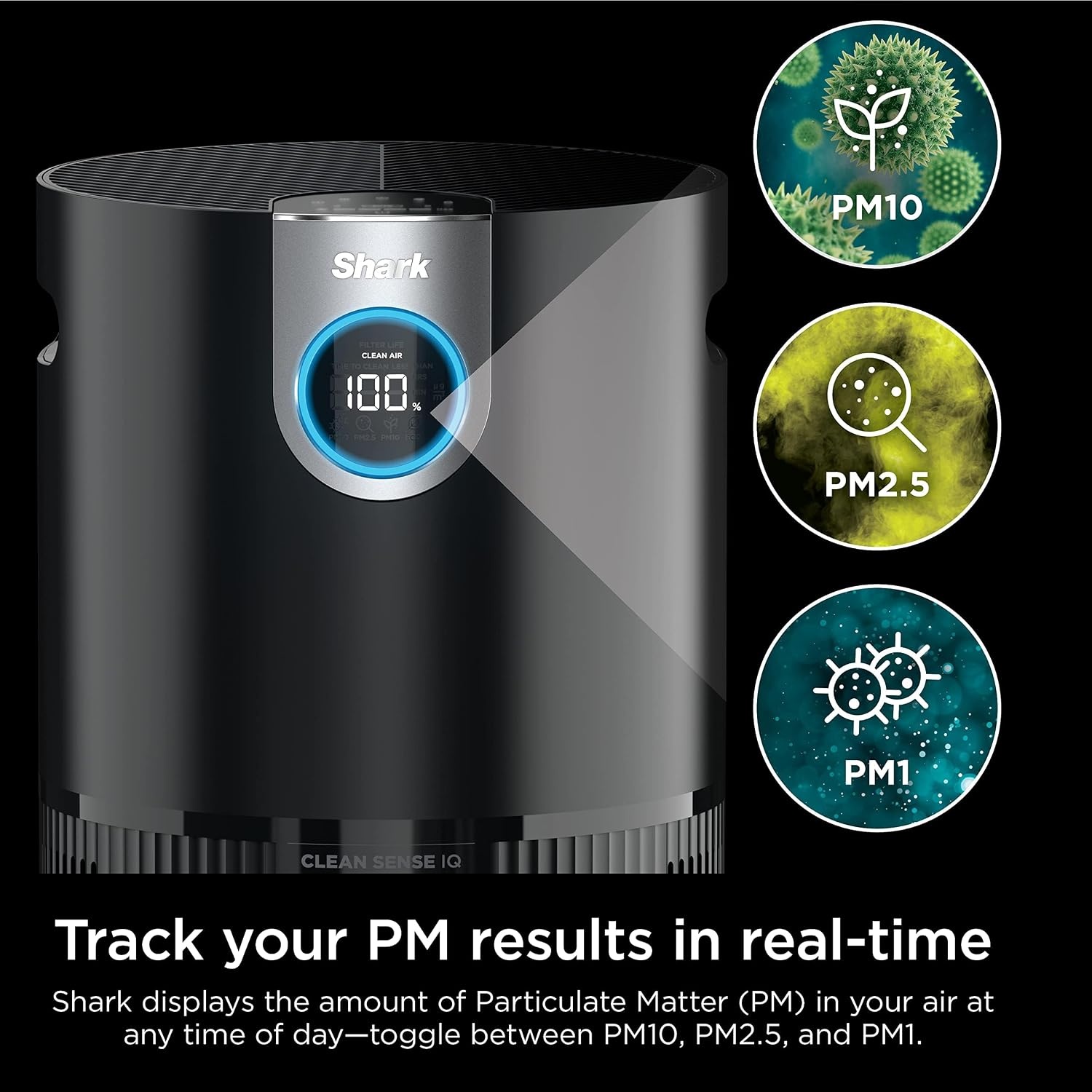 image:imageShark Clean Sense Air Purifier Max HP201 White1200 sq ft