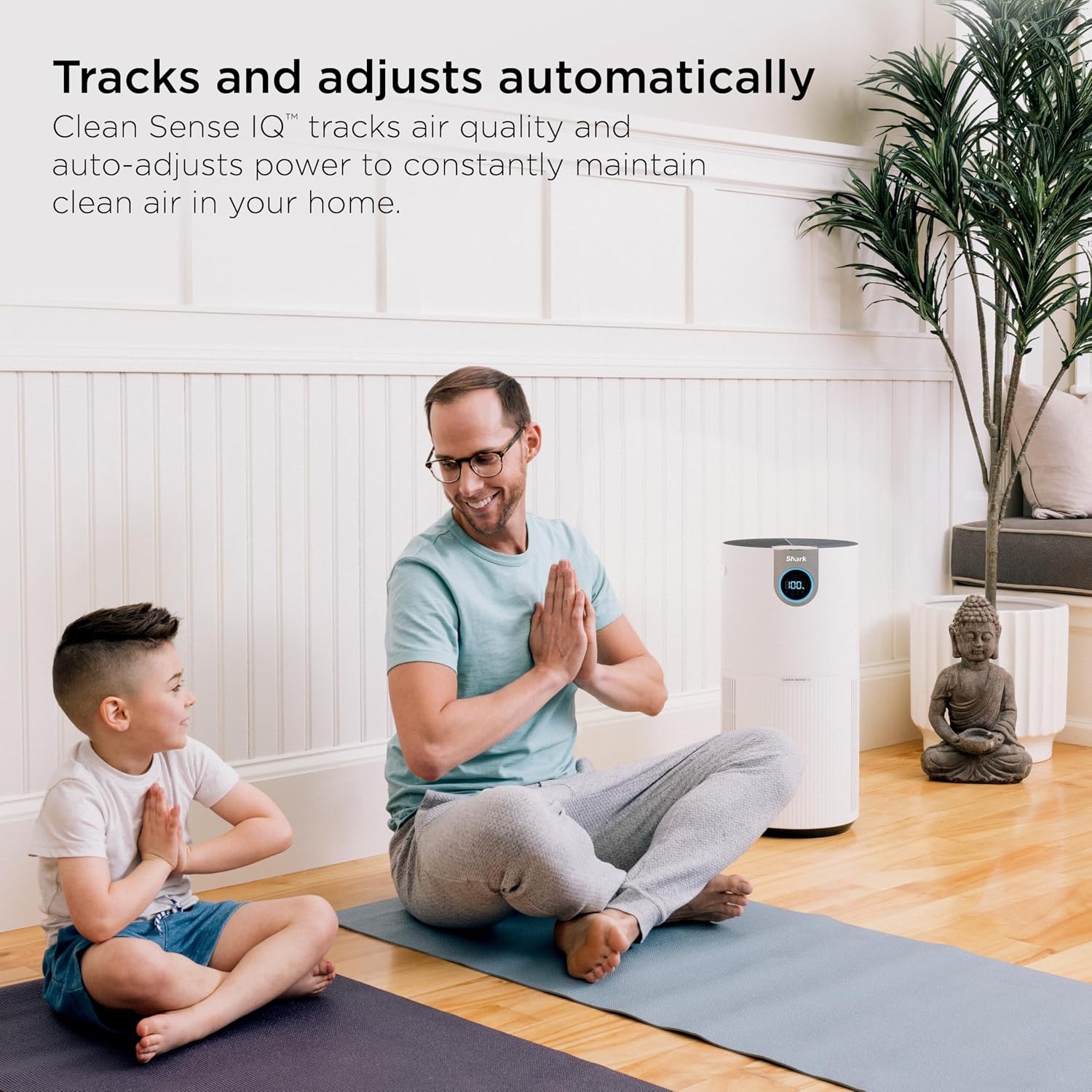 image:imageShark Clean Sense Air Purifier Max HP201 White1200 sq ft w Odor Neutralizer Tech