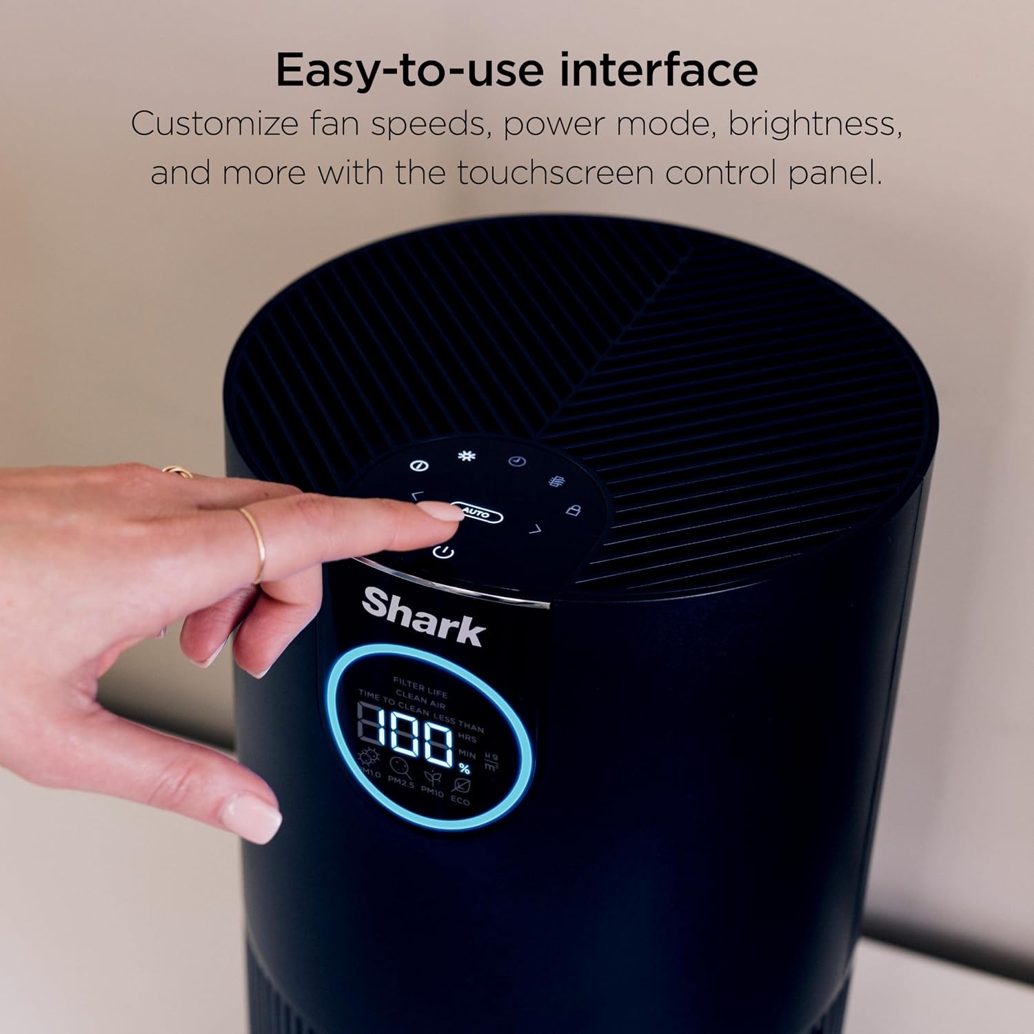 image:imageShark Clean Sense Air Purifier Max HP201 White1200 sq ft w Odor Neutralizer Tech