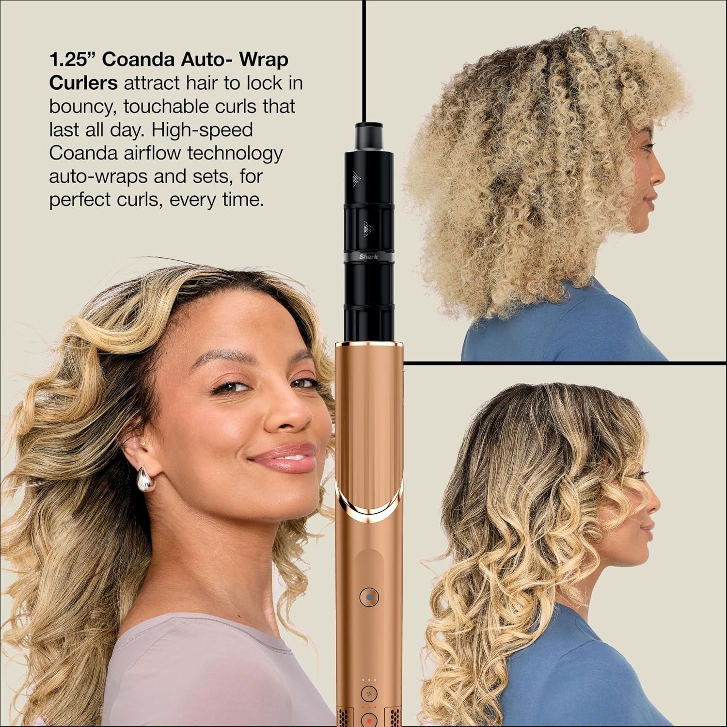 image:imageShark FlexStyle Air MultiStyler amp Drying System Coanda Copper HD433CPFlexstyleCopper