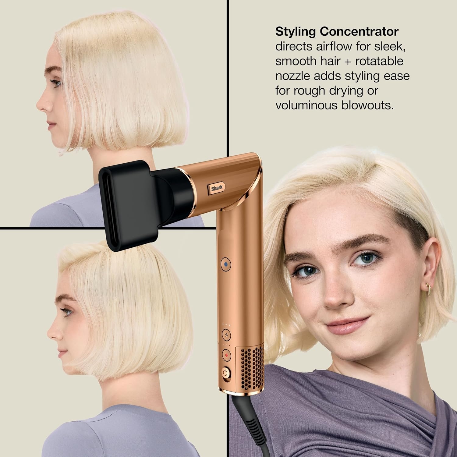 image:imageShark FlexStyle Air MultiStyler amp Drying System Coanda Copper HD433CPFlexstyleCopper