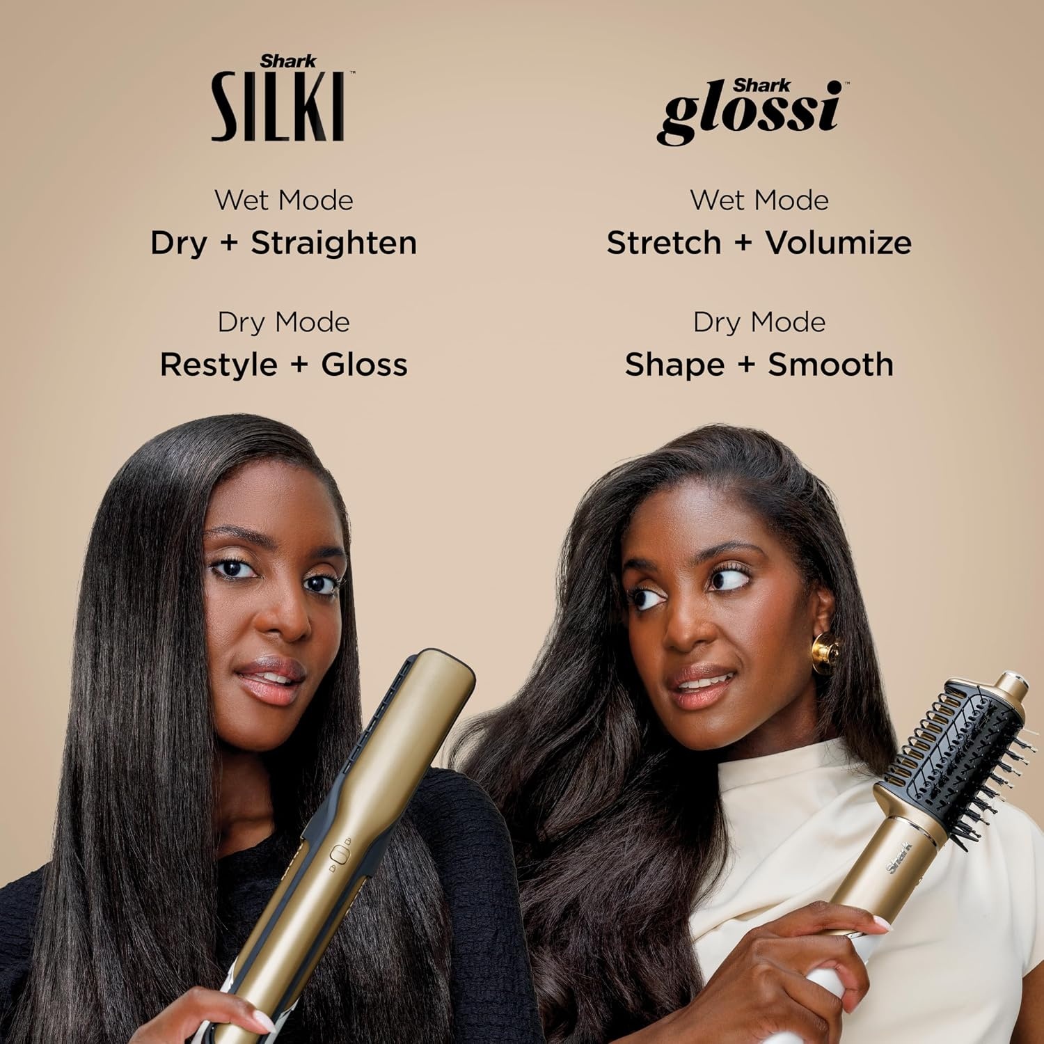 image:imageShark FlexStyle Glam CeramicPowerful Air StylingDrying System HD6051SPKStraight Wavy Hair Gold