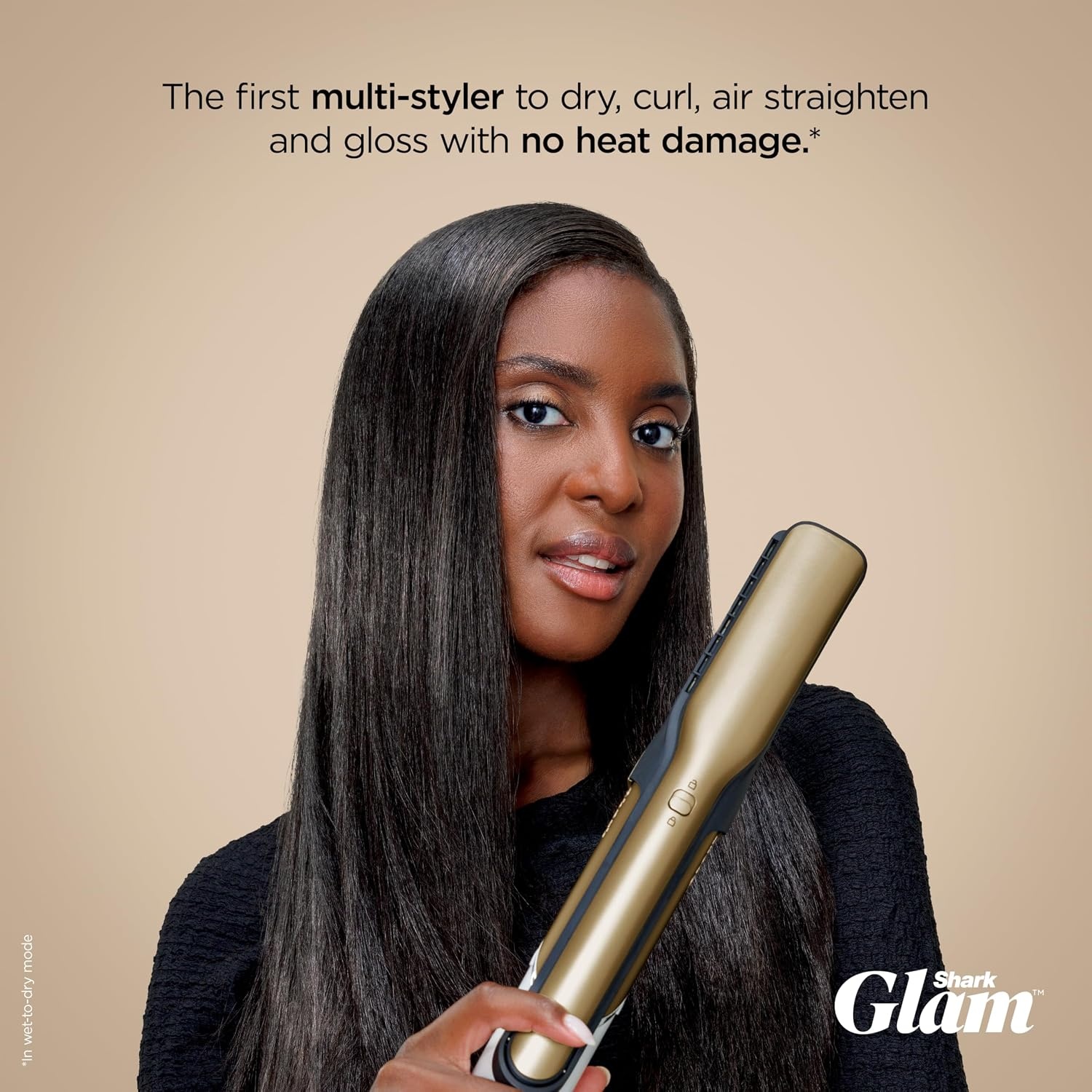image:imageShark FlexStyle Glam CeramicPowerful Air StylingDrying System HD6051SPKStraight Wavy Hair Gold