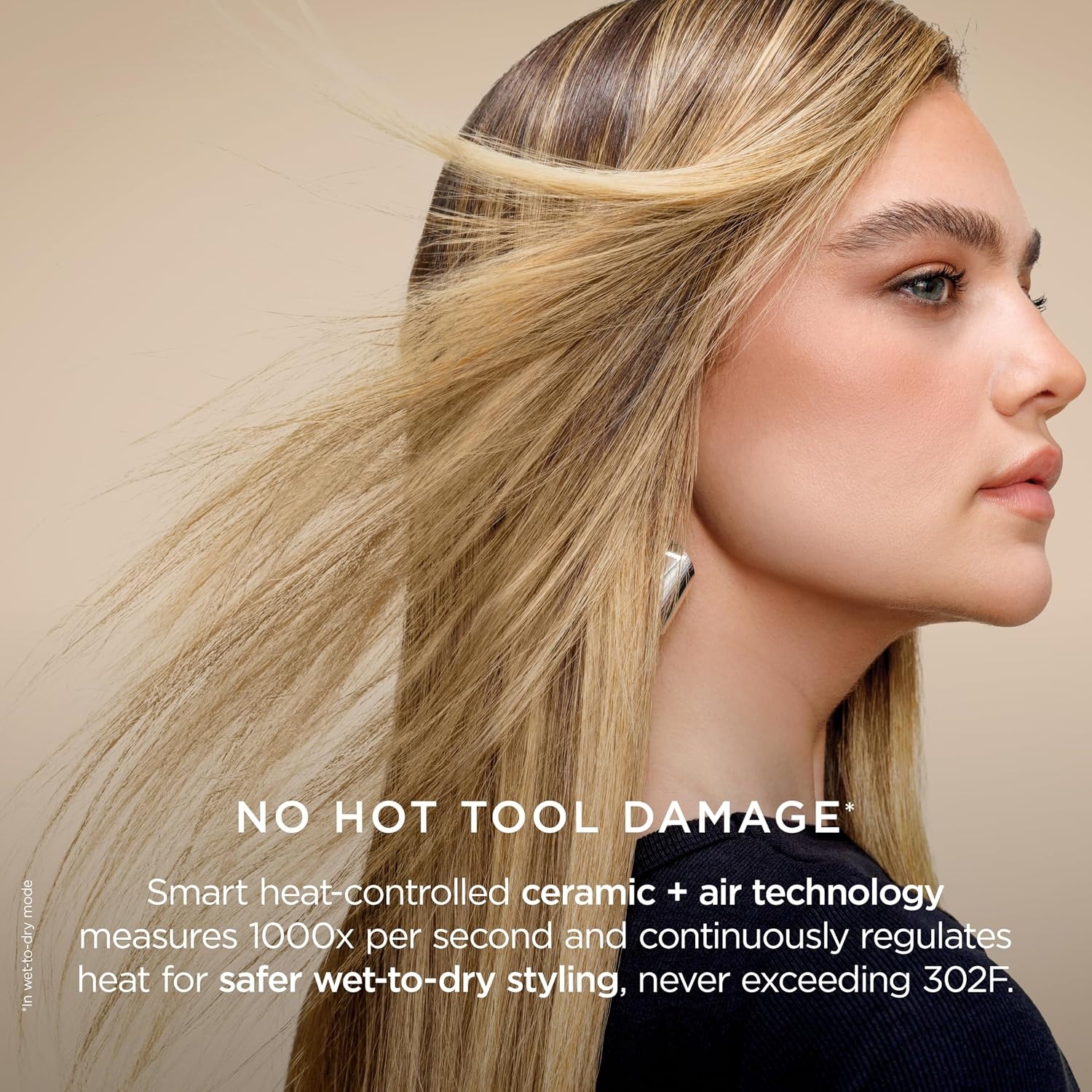 image:imageShark FlexStyle Glam CeramicPowerful Air StylingDrying System HD6051SPKStraight Wavy Hair Gold