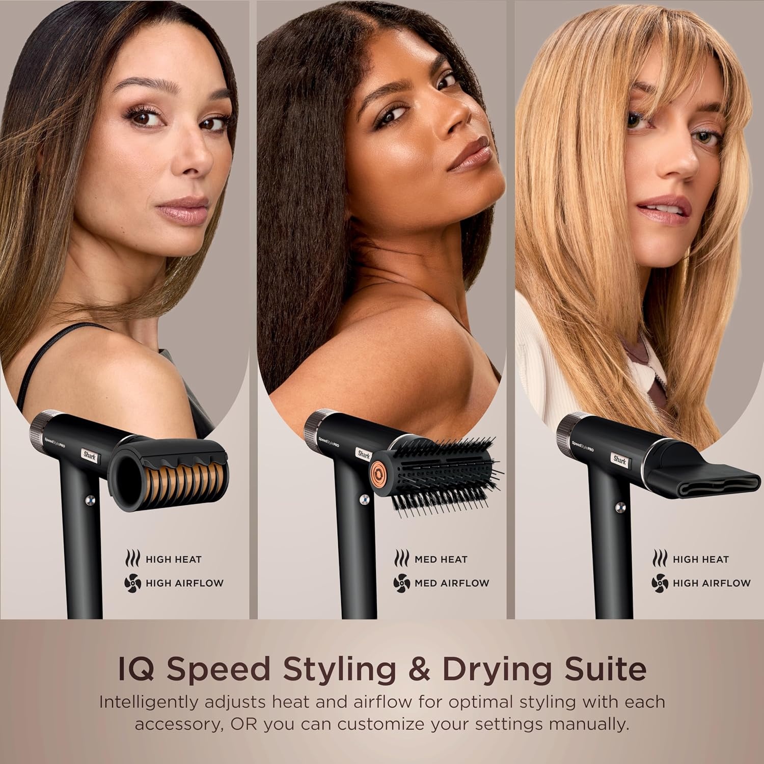 image:imageShark SpeedStyle Hair Dryer 3 Styling Tools Fine to Medium Hair HD331SpeedStyle ProStraight Wavy Hair