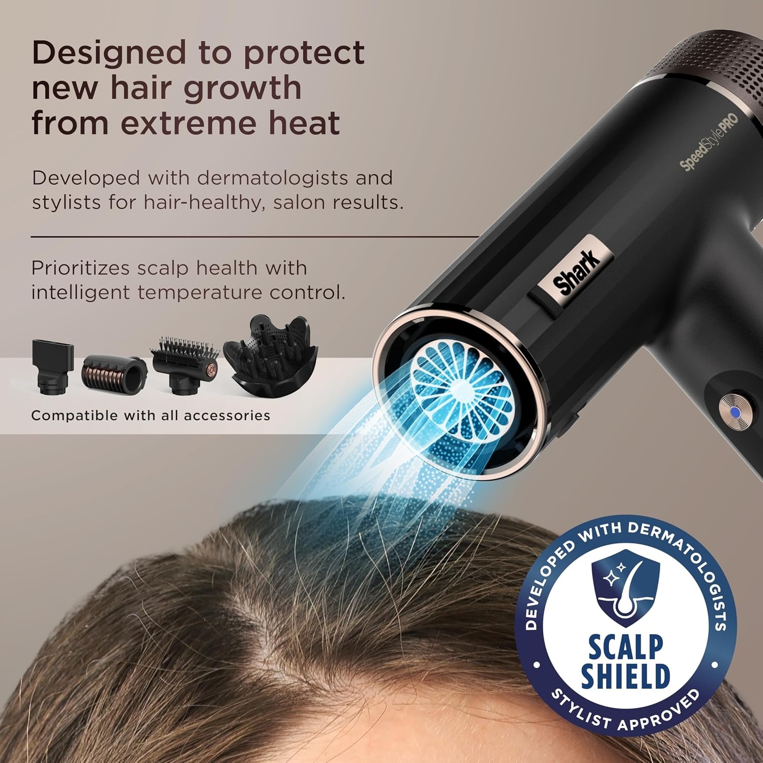 image:imageShark SpeedStyle Hair Dryer 3 Styling Tools Fine to Medium Hair HD331SpeedStyle ProStraight Wavy Hair