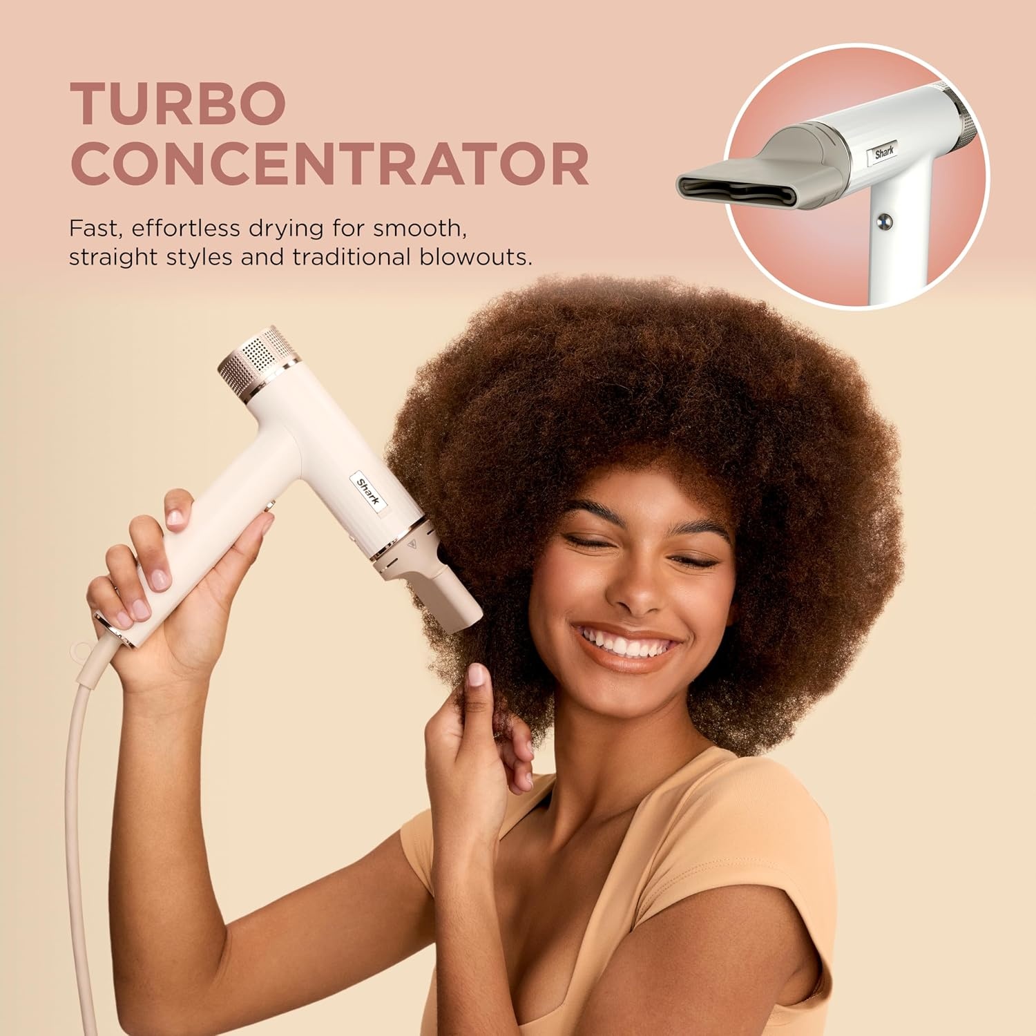 image:imageShark SpeedStyle Hair Dryer 3 Styling Tools Fine to Medium Hair HD331SpeedStyleStraight Wavy Hair
