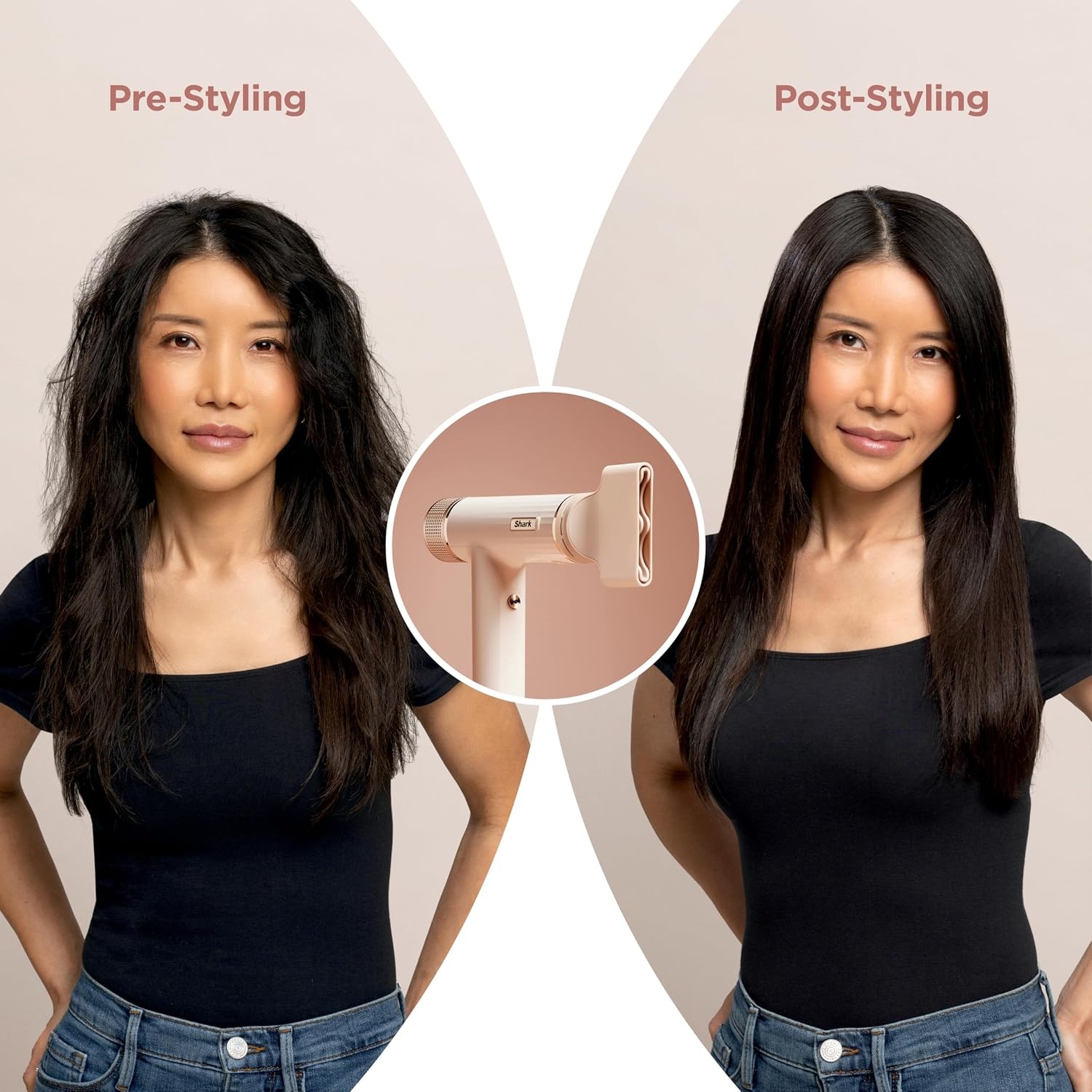 image:imageShark SpeedStyle Hair Dryer 3 Styling Tools Fine to Medium Hair HD331SpeedStyleStraight Wavy Hair