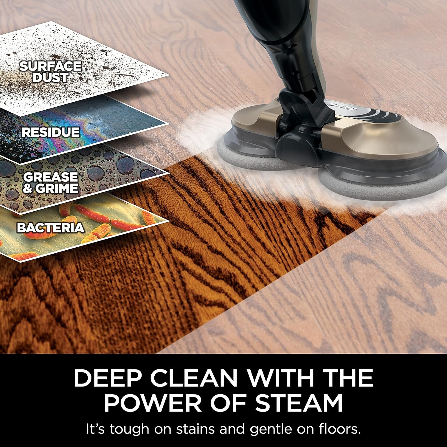 image:imageShark Steam amp Scrub Hard Floor Steam Mop Teal S8002BRNSteam Scrub