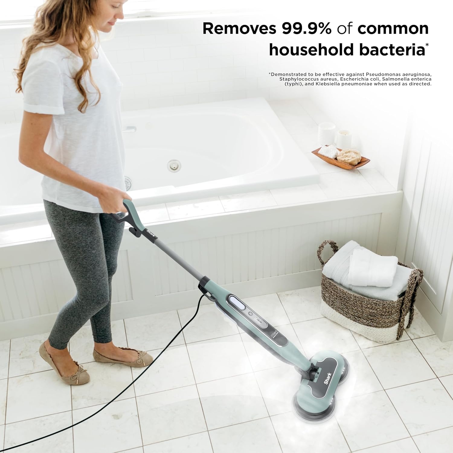 image:imageShark Steam amp Scrub Hard Floor Steam Mop Teal S8002BRNSteam Scrub 4pad