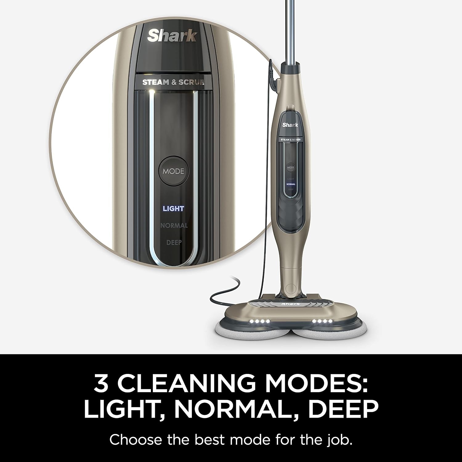 image:imageShark Steam amp Scrub Hard Floor Steam Mop Teal S8002BRNSteam Scrub