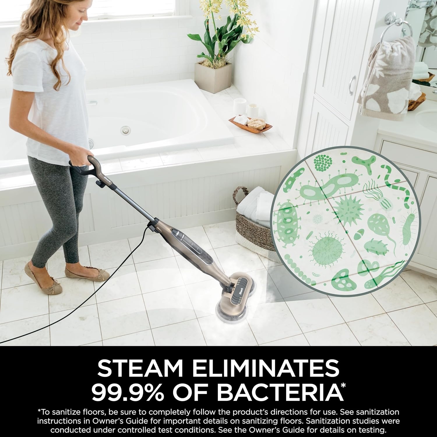 image:imageShark Steam amp Scrub Hard Floor Steam Mop Teal S8002BRNSteam Scrub