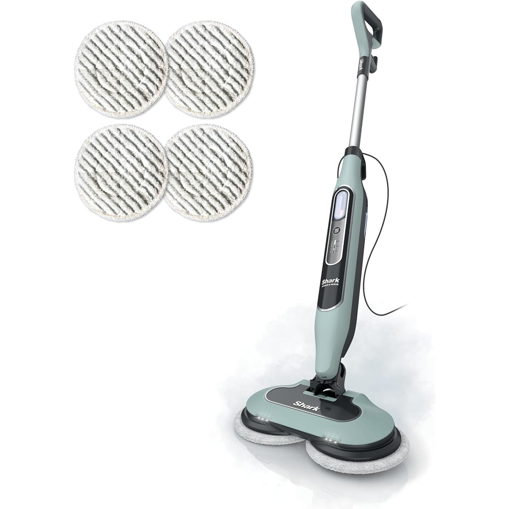 image:imageShark Steam amp Scrub Hard Floor Steam Mop Teal S8002BRNSteam Scrub 4pad