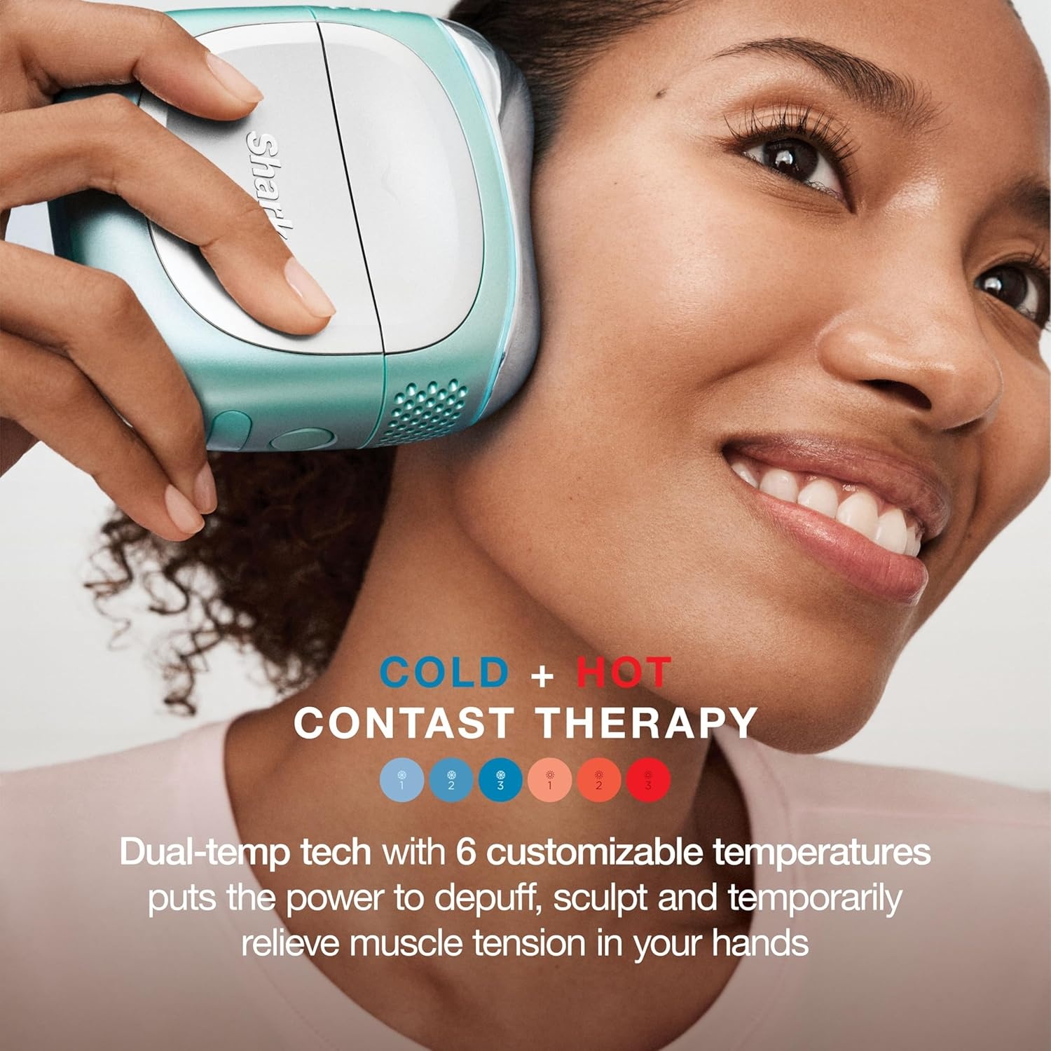 image:imageShark FacialPro Glow DePuffi 2in1 Facial amp Contrast Therapy FH320PLDepuffi Mountain Blue
