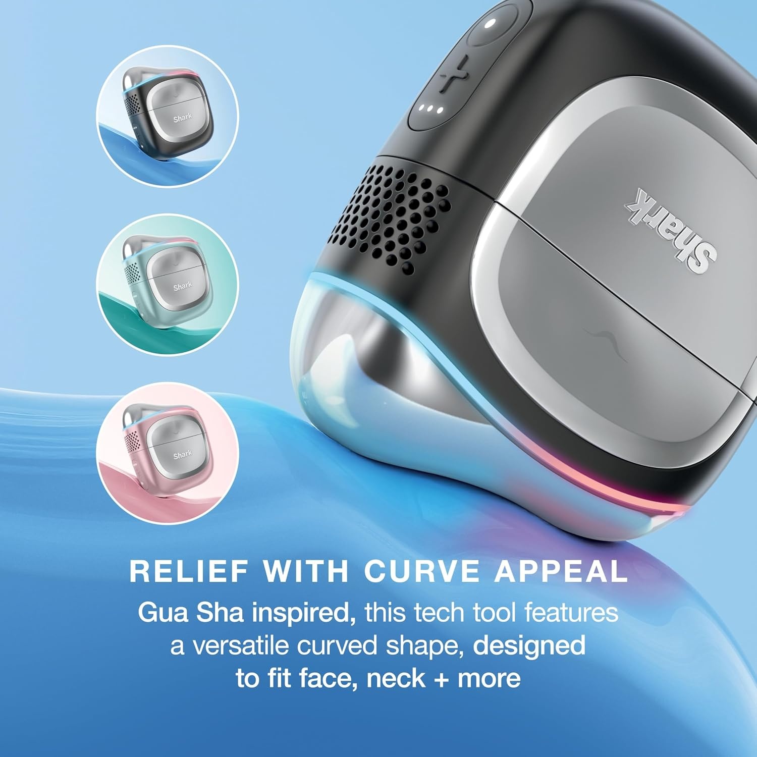 image:imageShark FacialPro Glow DePuffi 2in1 Facial amp Contrast Therapy FH320PLDepuffi Pink