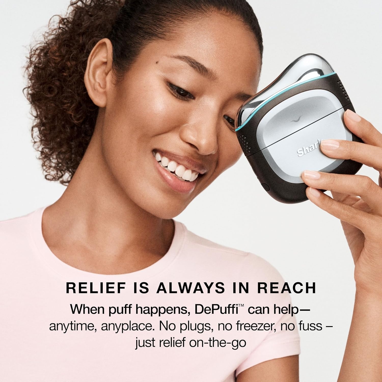 image:imageShark FacialPro Glow DePuffi 2in1 Facial amp Contrast Therapy FH320PLDepuffi Pink