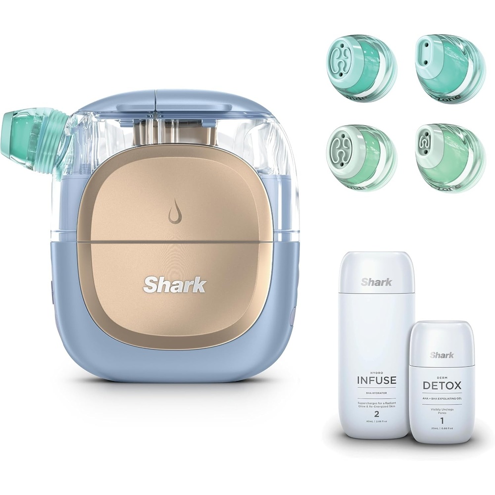 image:imageShark FacialPro Glow  DePuffi 2in1 Facial amp Contrast Therapy FH320PLFacialpro Glow Blue