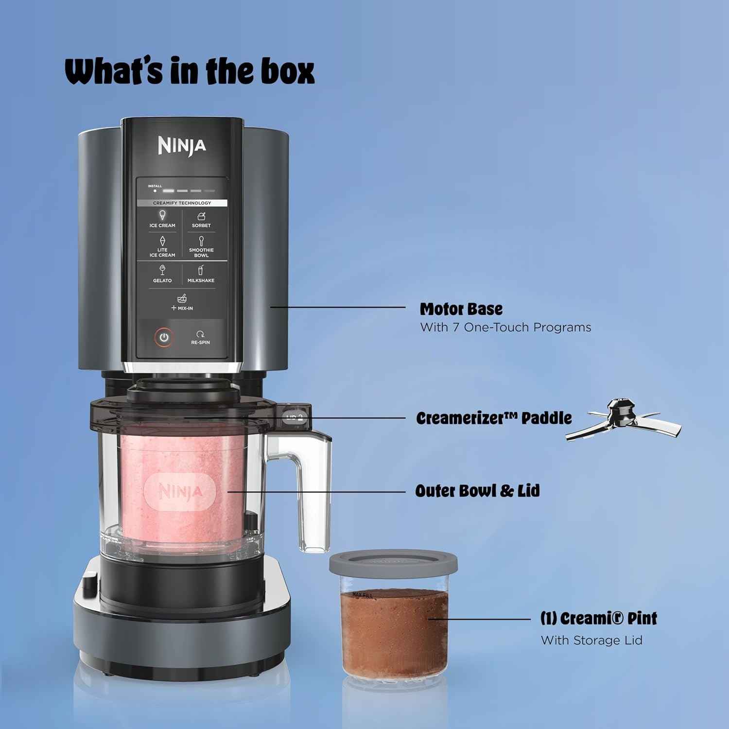 image:imageNinja Creami 7in1 Ice Cream Maker Navy NC351NC299AMZ