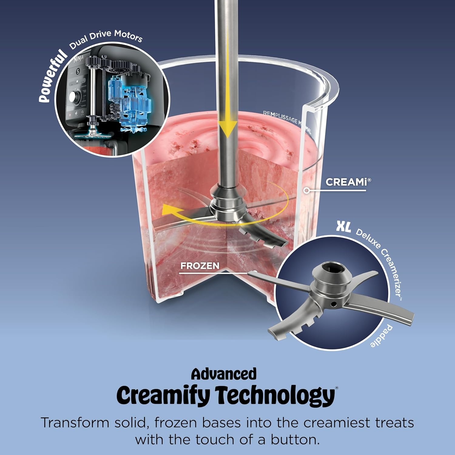 image:imageNinja Creami XL 11in1 Ice Cream Maker with XL Capacity NC601PUNC501