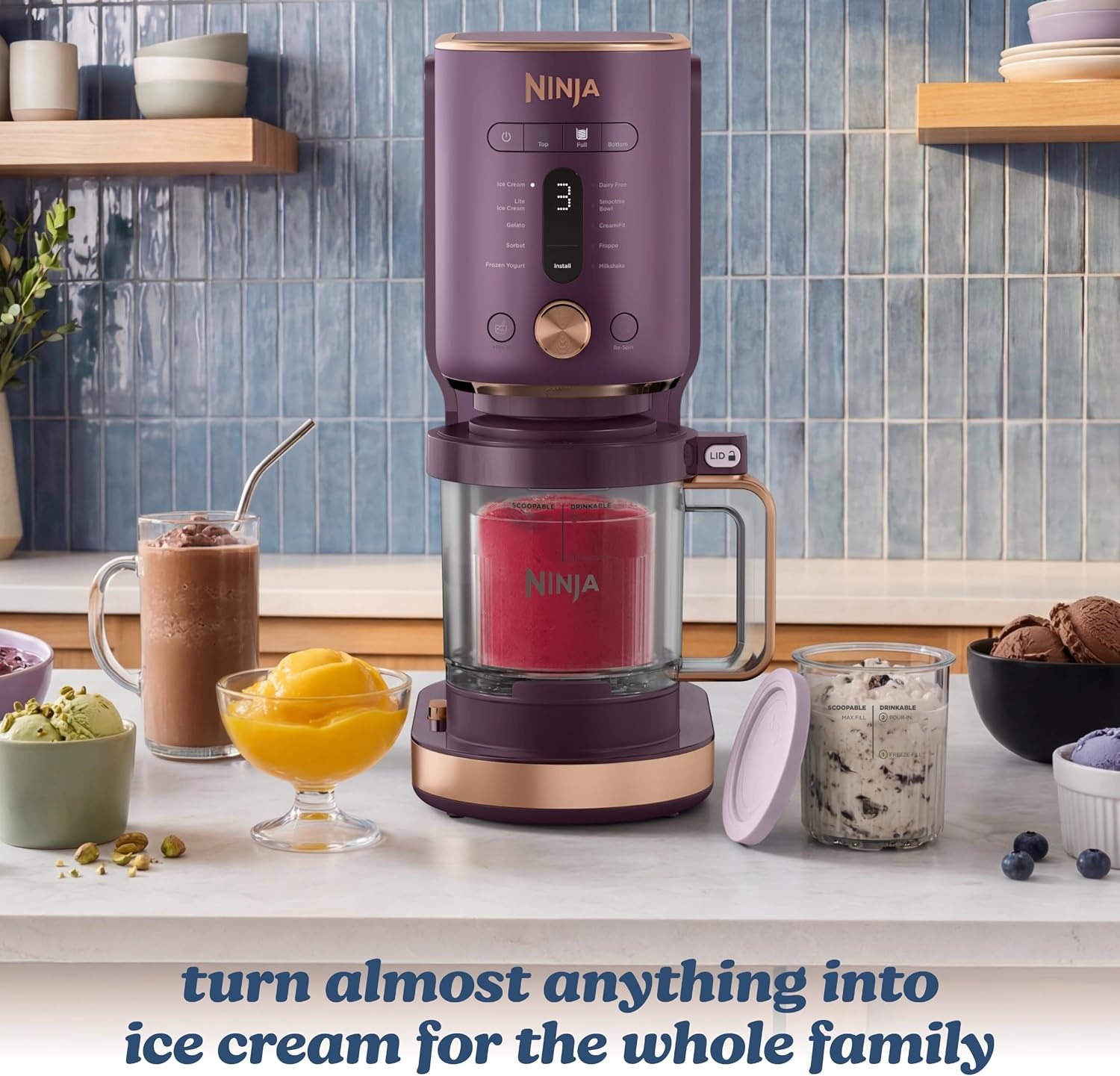 image:imageNinja Creami XL 11in1 Ice Cream Maker with XL Capacity NC601PUNC601PU
