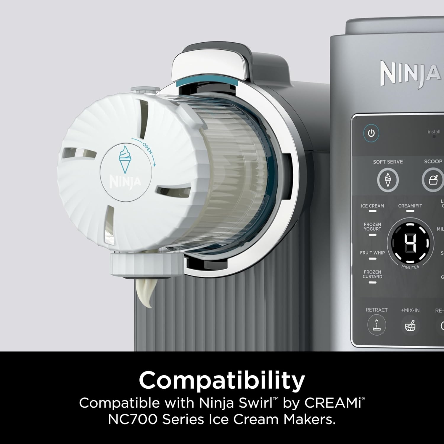 image:imageNinja Creami Scoop amp Swirl 13in1 Ice Cream and Soft Serve Maker NC701BRCREAMi NC7 Pints 2 pack