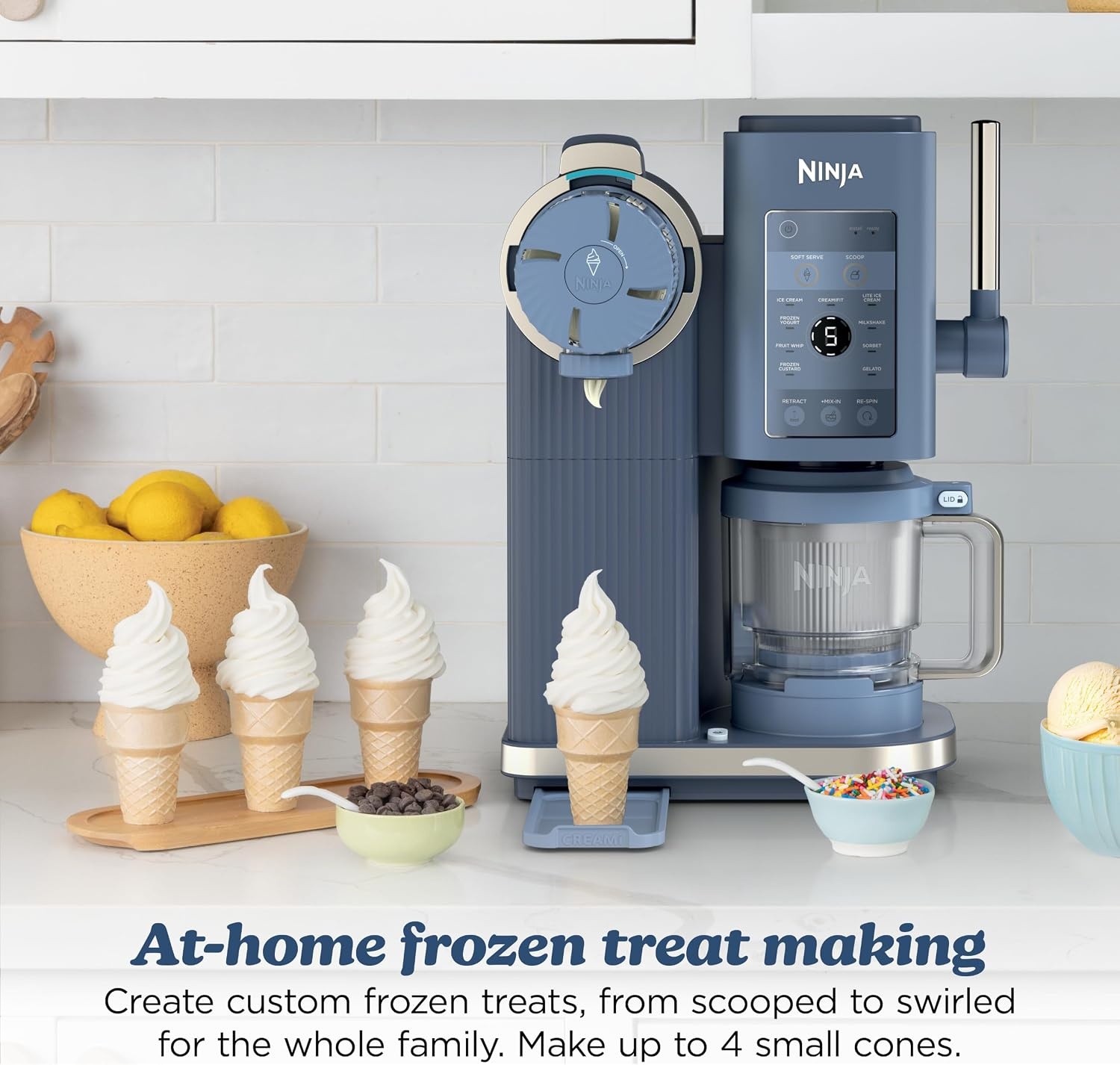 image:imageNinja Creami Scoop amp Swirl 13in1 Ice Cream and Soft Serve Maker NC701BRCREAMi Scoop Swirl Navy