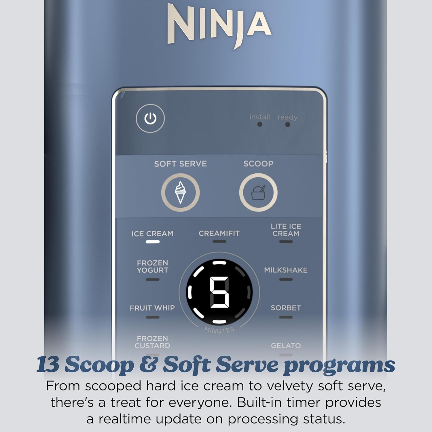 image:imageNinja Creami Scoop amp Swirl 13in1 Ice Cream and Soft Serve Maker NC701BRCREAMi Scoop Swirl Navy