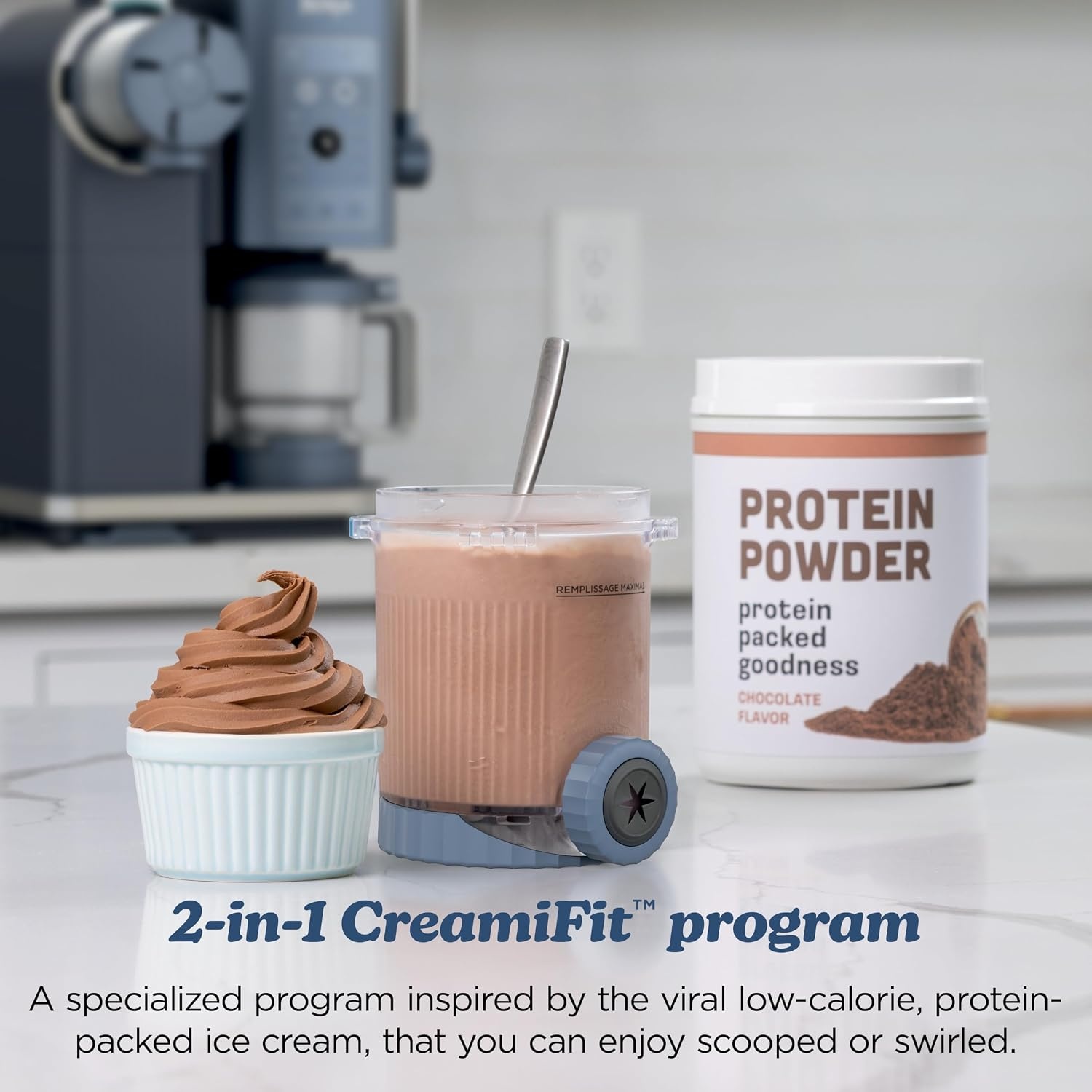 image:imageNinja Creami Scoop amp Swirl 13in1 Ice Cream and Soft Serve Maker NC701BRCREAMi Scoop Swirl Navy