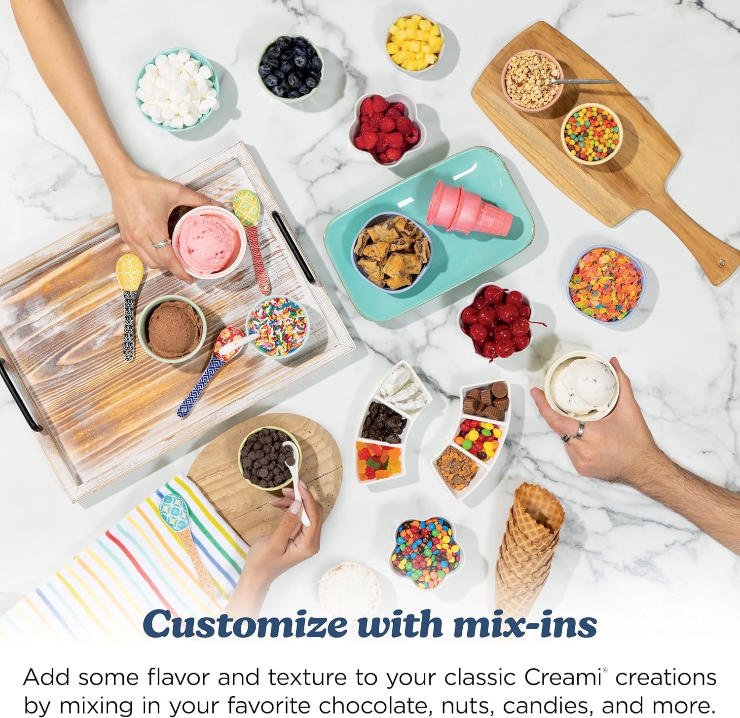 image:imageNinja Creami Scoop amp Swirl 13in1 Ice Cream and Soft Serve Maker NC701BRCREAMi Scoop Swirl Navy