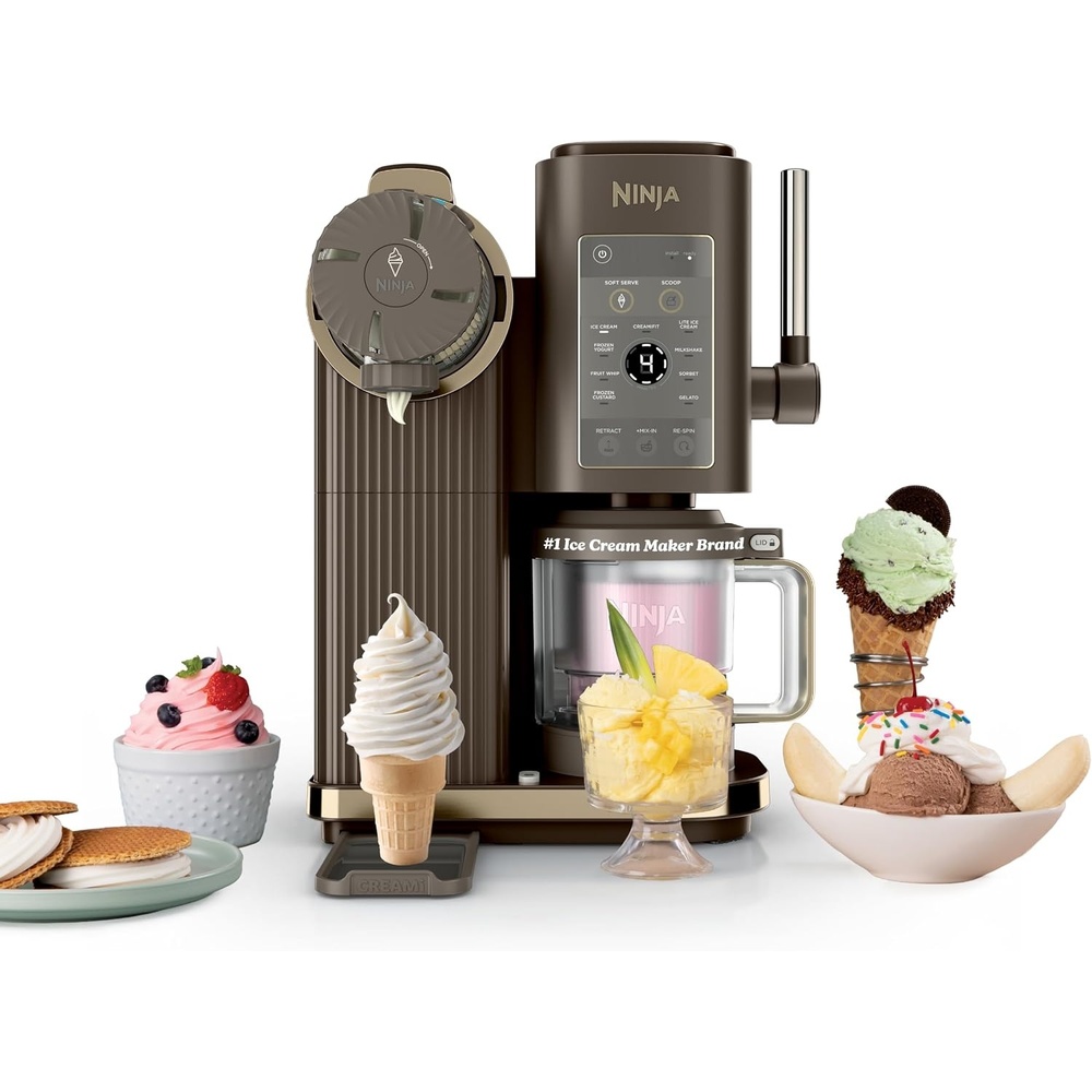 image:imageNinja Creami Scoop amp Swirl 13in1 Ice Cream and Soft Serve Maker NC701BRCREAMi Scoop Swirl Mocha