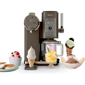 Ninja Creami Scoop & Swirl 13-in-1 Ice Cream and Soft Serve Maker, NC701BR(CREAMi Scoop & Swirl (Mocha))
