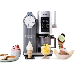 Ninja Creami Scoop & Swirl 13-in-1 Ice Cream and Soft Serve Maker, NC701BR(CREAMi Scoop & Swirl (Silver))