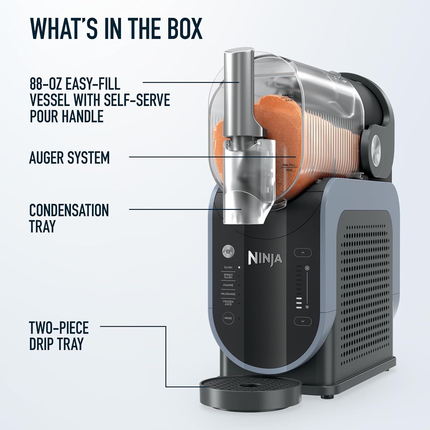 image:imageNinja SLUSHi Smart Frozen Drink Maker SlushAisst Techonology FS351BLBlack