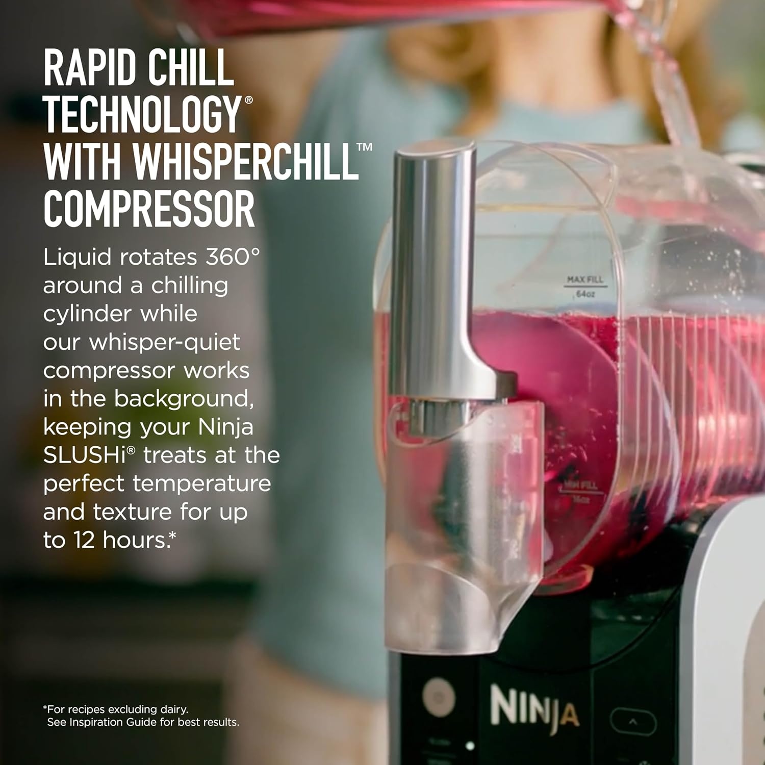 image:imageNinja SLUSHi Smart Frozen Drink Maker SlushAisst Techonology FS351BLBlack
