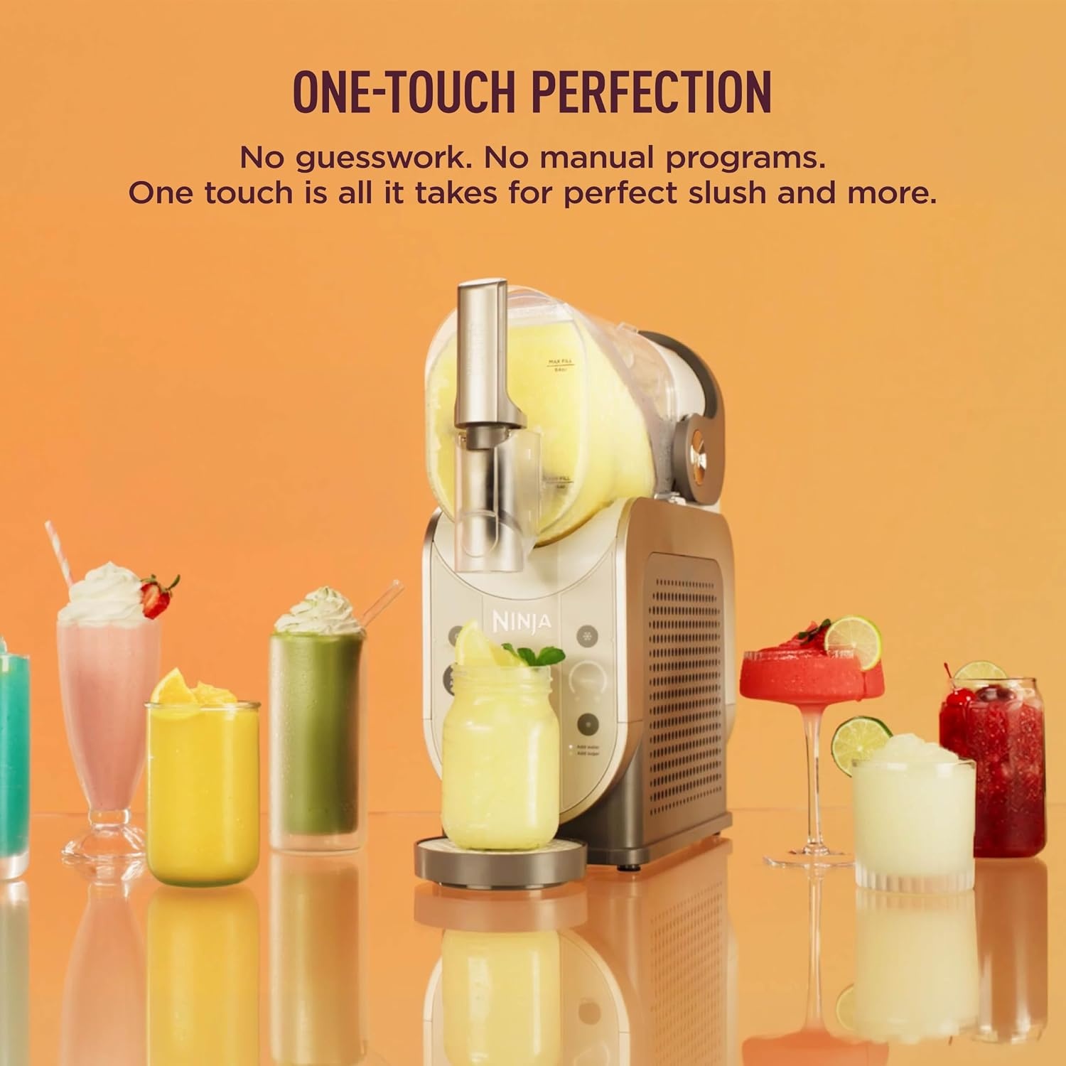 image:imageNinja SLUSHi Smart Frozen Drink Maker SlushAisst Techonology FS351BLBrown
